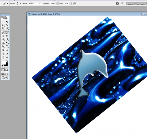 Creation of Icy Dolphin Wonderland: Step 4
